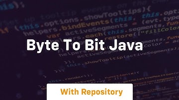byte to bit java