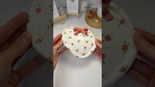 🌺Clay Trinket Dishes 🌺| DIY Air Dry Clay IDEA 🎀 #shorts #diy #diycrafts #clay #airdryclay #craft