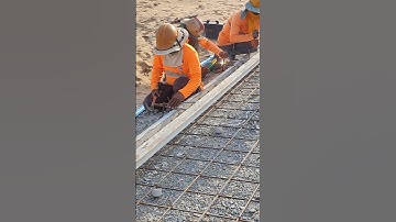 Technical Install side formwork of road construction