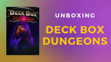 Deck Box Dungeons Game Unboxing | Danicha