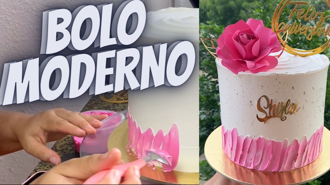 Bolo feminino moderno  Bolo, Decoração do bolo de aniversário