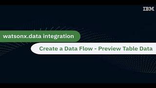 WXDI DataStage Fundamentals Lab 1 - Create a Data Flow - Preview Table Data