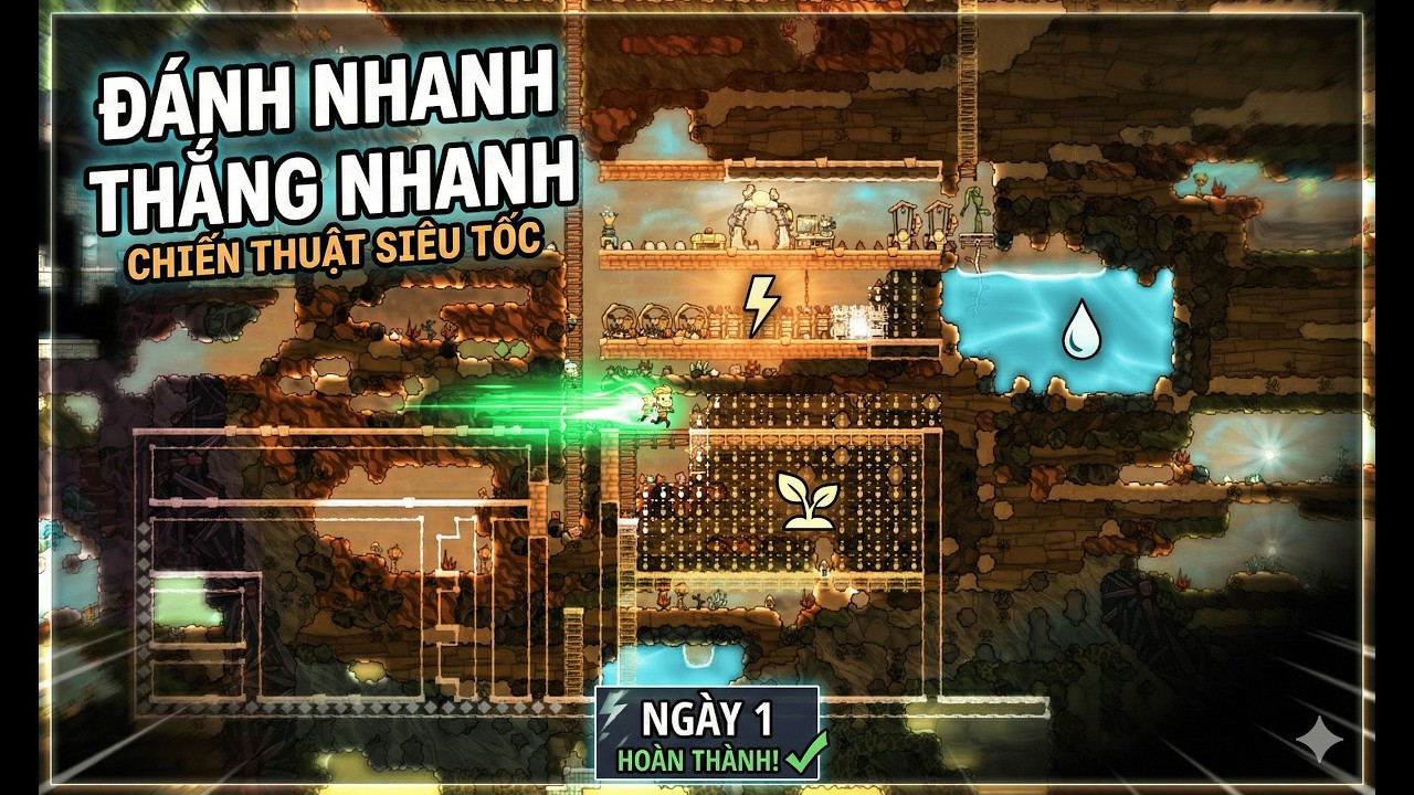 Oxygen Not Included: đánh nhanh nha