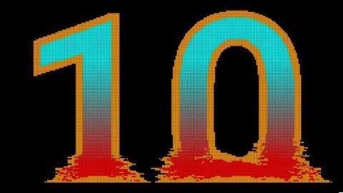 10 to 0 Countdown Timer with Falling to Pieces Effect