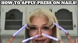 HOW TO APPLY PRESS ON NAILS (Beginner friendly)￼