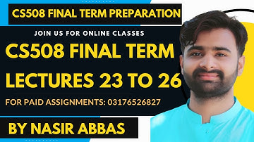CS508 LEC 23 to 26 PROLOG LANGUAGE DISCUSSION | CS508 Short Lectures BY VUBWN | CS508 Final Term