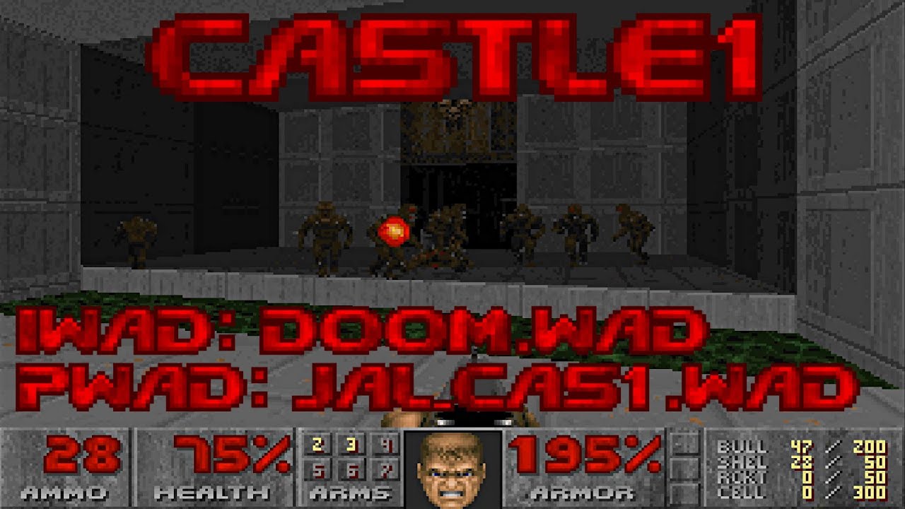 Doom - Castle1 (JAL_CAS1.WAD) (100%) [DOSBox] - YouTube