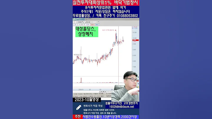 ☑️대성홀딩스,016710,주가조작기간만 4년 ,상장폐지
