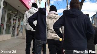 Sony Xperia Z5 video stabilization test vs. iPhone 6s Plus - 1080p @30fps