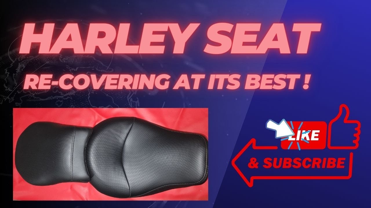 how to reupholster a motorcycle seat, Harley Davidson trending diy 