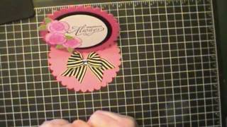 Scallop Easel Card with Stampin' Up! Flower Fest