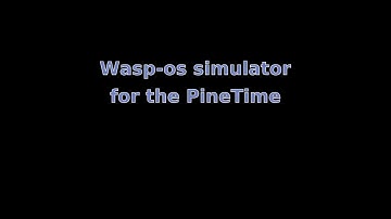 Wasp-os PineTime simulator running my arc drawing function