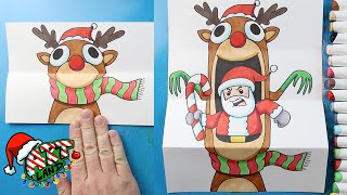 How to Draw 99 Nights in the Forest Reindeer Surprise Fold