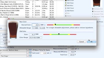 Adjusting a Beer Recipe