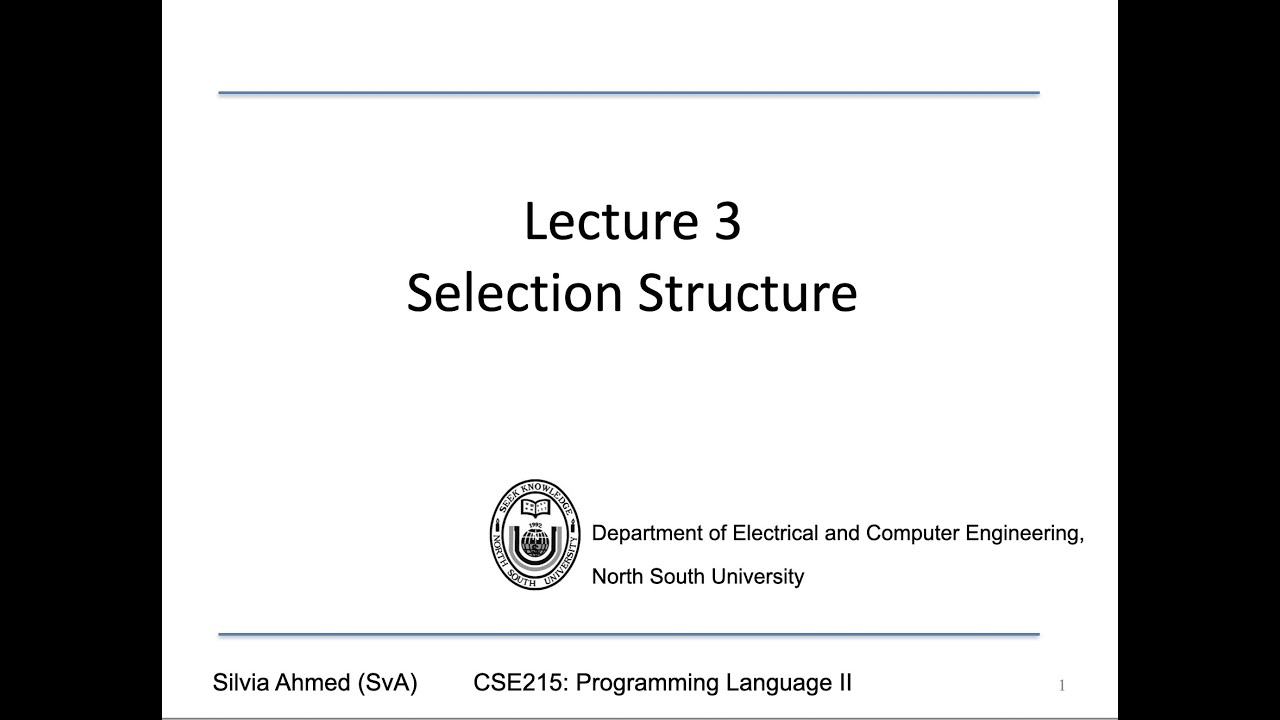 3 3 Selection if statements - YouTube