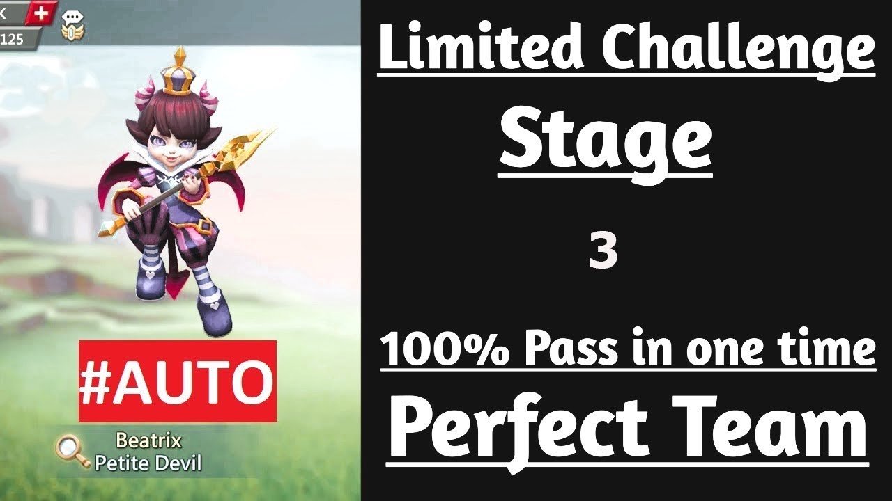 Petite Devil Limited Challenge, этап 3 / Trick vs Trick, этап 3 / Lords Mobile