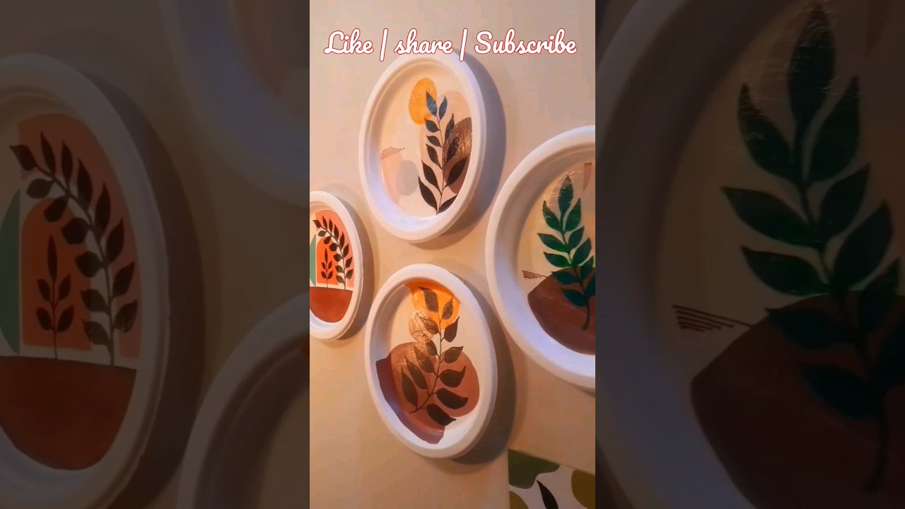 Easy Paper Plate painting | Wall Decor 