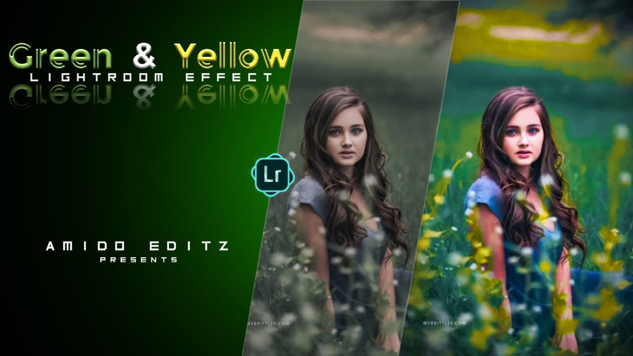 Lightroom Green & Yellow Effect Tutorial || Presets for Lightroom mobile || 2021 || AMIDO EDITZ