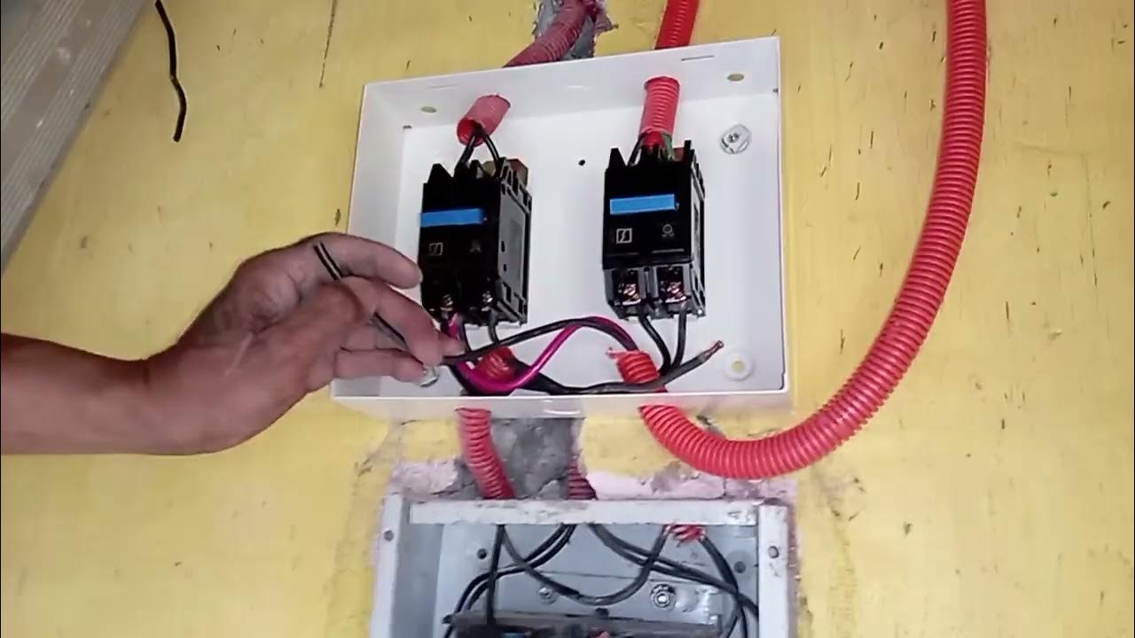 How to install manual transfer switch between generator and main supply