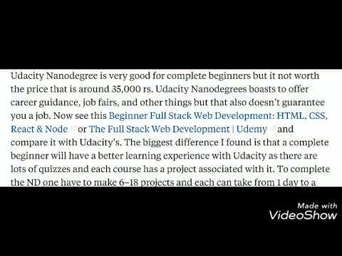 Review: Udacity's Full Stack Web Developer Nanodegree Reviews by Students