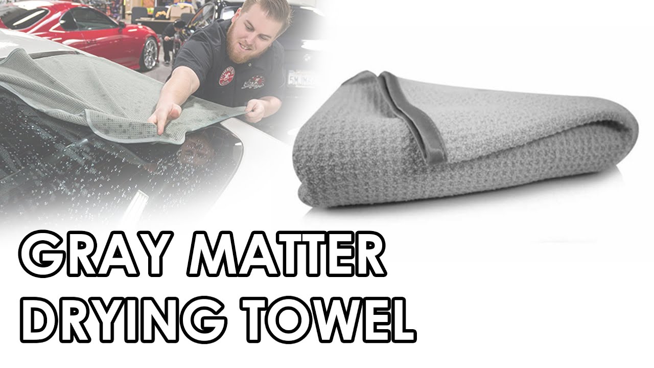 Waffle Weave Gray Matter Microfiber Drying Towel Chemical Guys Car Care YouTube