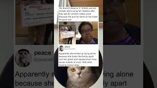 She sued her nephew after winning the lottery