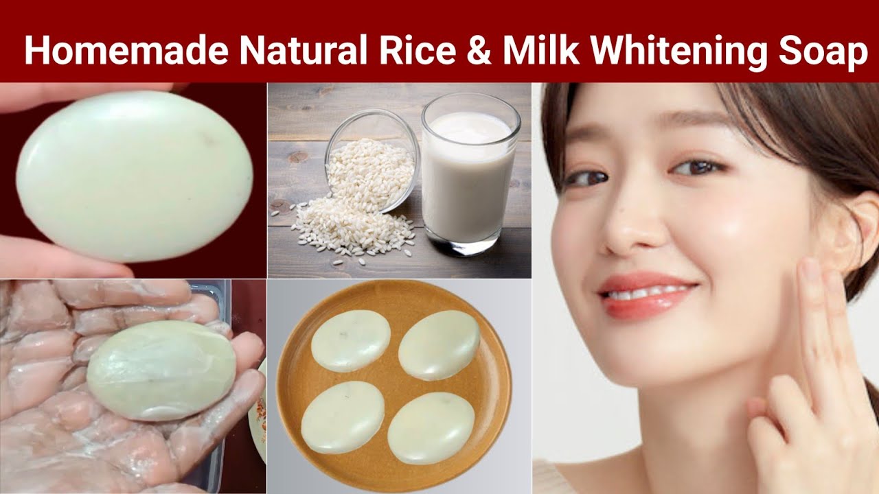 Best instant skin whitening rice milk soap |Homemade natural soap For Crystal Clear Skin |100%result
