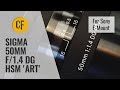Sigma 50mm f/1.4 'Art' on Sony E-mount: re-review with high resolution test