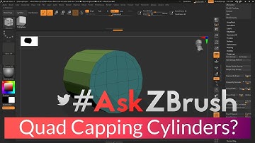 #AskZBrush: “Is there a way I can quad cap a cylinder object?”