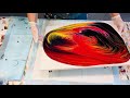 ACRYLIC POURING ~KISSING SPLIT CUPS~ MEDUSA~ Aussie 3D card slides created some awesome effects