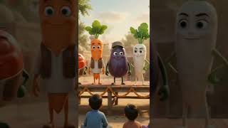🍅🥒 Vegetable Friends Clean A Polluted River | Heartwarming Village Story | 3D Cartoon #learningcartn