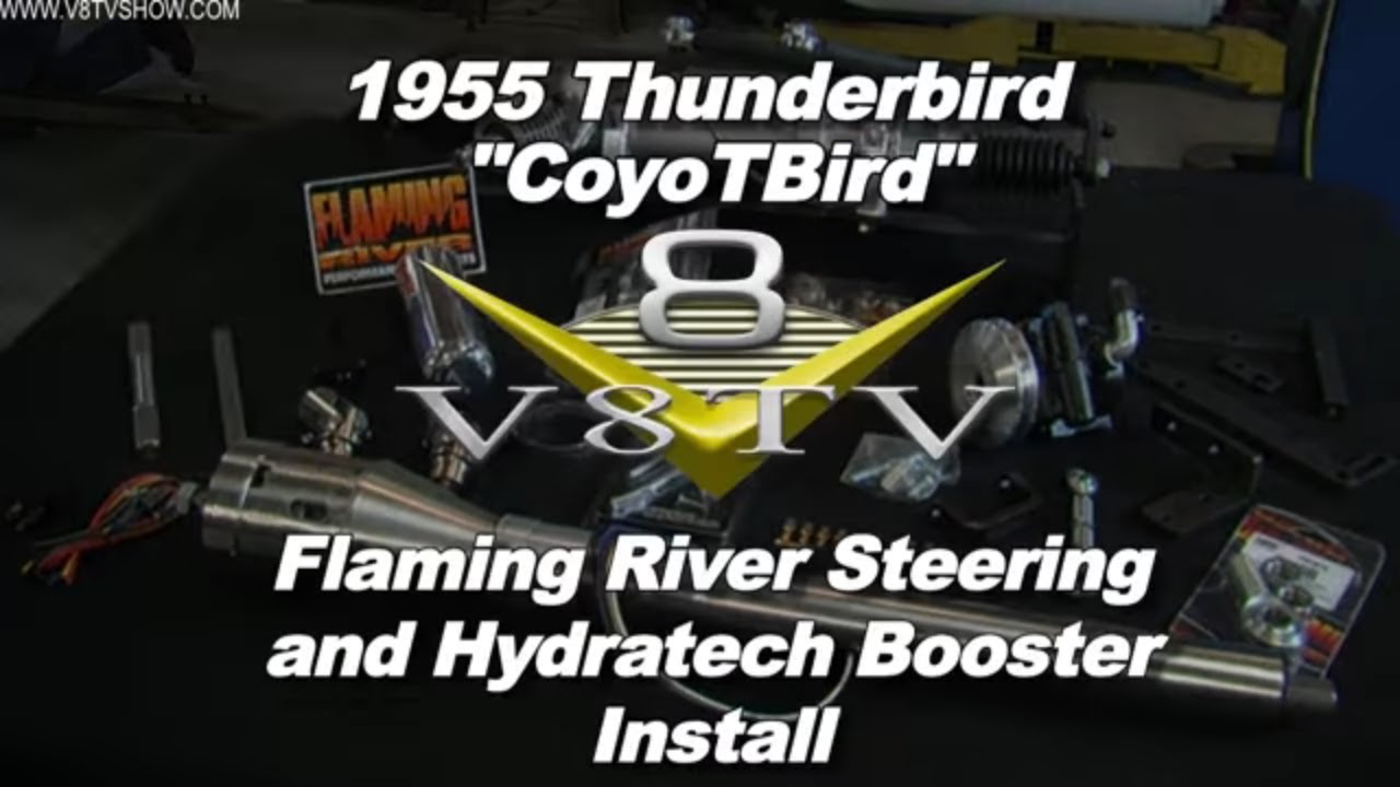 1955 Ford Thunderbird 5.0 Coyote Swap Restomod "Coyo-T-Bird"  Steering Rack and Hydratech Brakes
