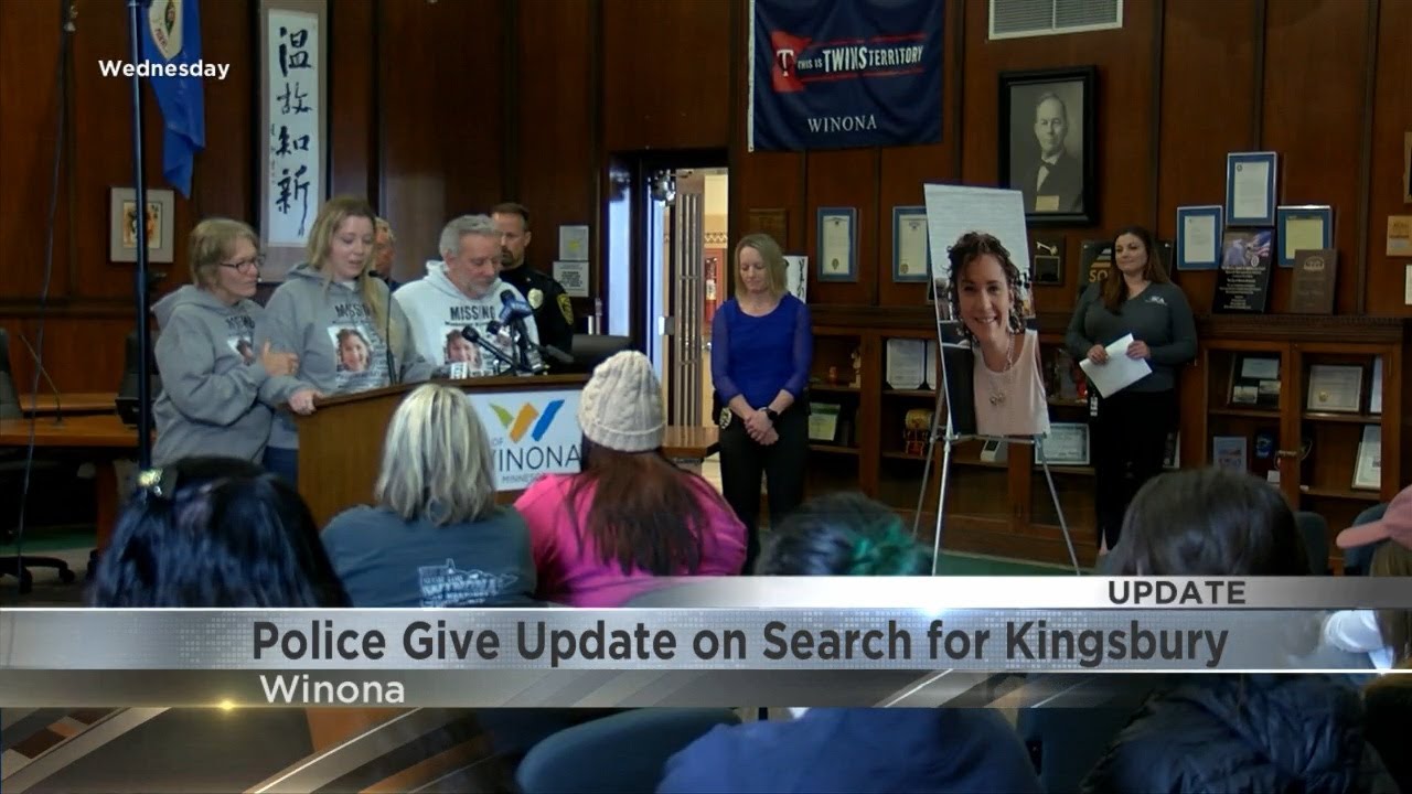 Winona Police provide update on Kingsbury search YouTube