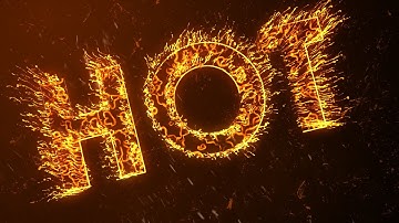 Burning Text effects   Stardust After effects