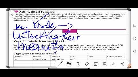 English: Summary writing in detail