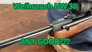 Weihrauch HW30 25m test shooting Weihrauch HW30 25m test shooting