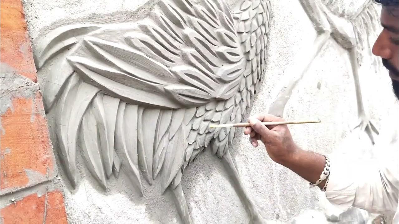 How to make wall mural work wall 3d design work YouTube