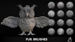 Fur IMM Brushes For Zbrush