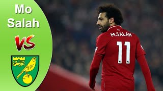 جميع اهداف محمد صلاح في مرمي نوريتش سيتي الدوري الانجليزي