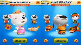 Talking Tom D Run Princess Angela Vs Kung Fu Hank Catch The Rac
