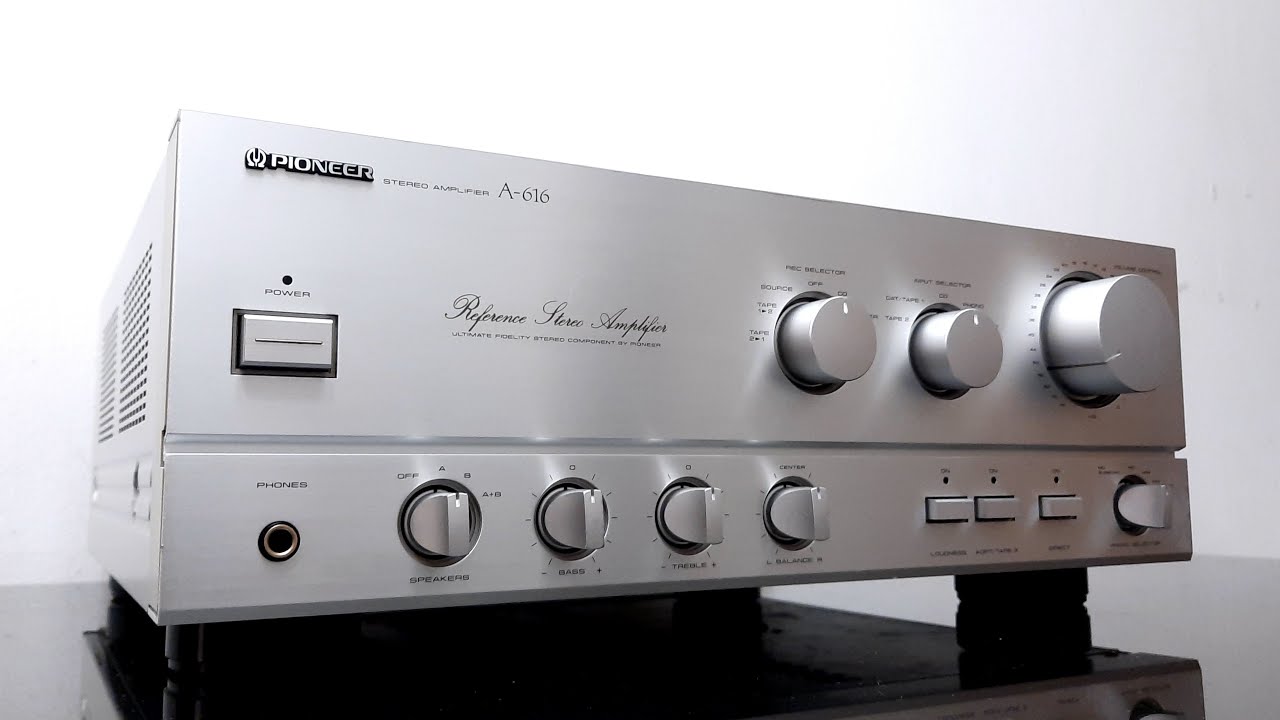 Pioneer A-616 Stereo Amplifier - Japan, 1987 - YouTube