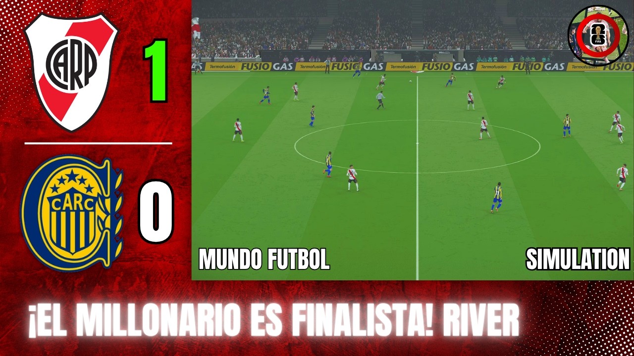 ¡RIVER A LA FINAL! ⚪🔴 River Plate 1-0 Rosario Central | Resumen Semifinal | [Recreación Virtual]