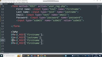Part2 : Posting form values to php variables in 3 minutes