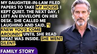 My Daughter-in-Law Tried to Take My House. I Said Nothing. The Next Day, I Left an Envelope on He...