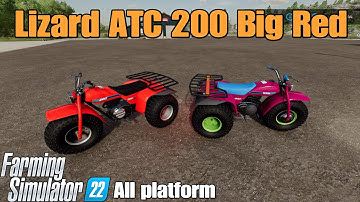 Lizard ATC 200 Big Red  / mod for all platforms on FS22