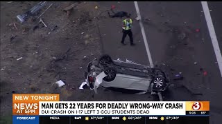 Man sentenced to 22 years for deadly wrong-way crash in northern Arizona