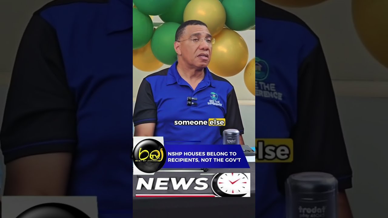 Prime Minister Andrew Holness Clarifies Confusion Over NSHP Housing Ownership