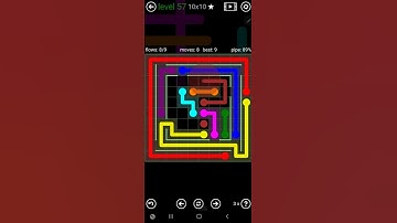 How To Solve Flow Free Courtyard Spin Level 57 10x10 Hard Board Walk Through Solution Walkthrough
