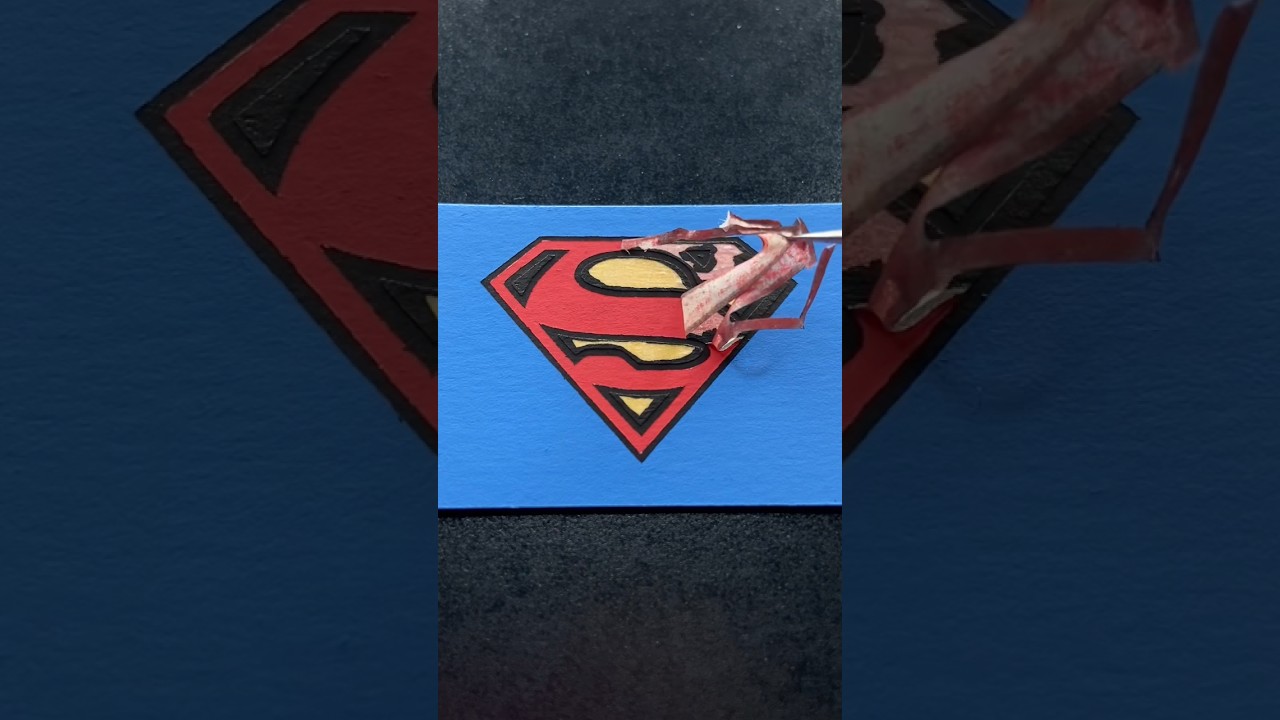 Dibujo el logo de SUPERMAN 🦸🏻‍♂️ ¿siguiente? / next?