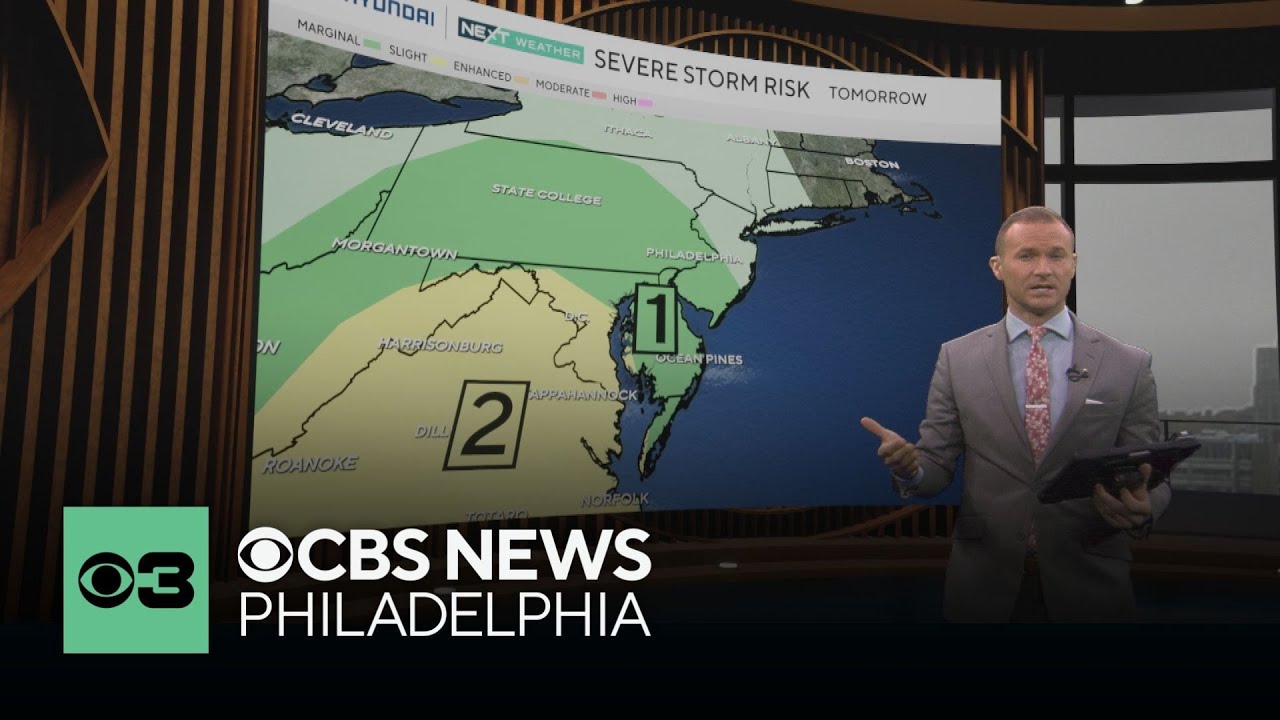 Cloudy Saturday before severe storm risk for Philadelphia area Sunday ...